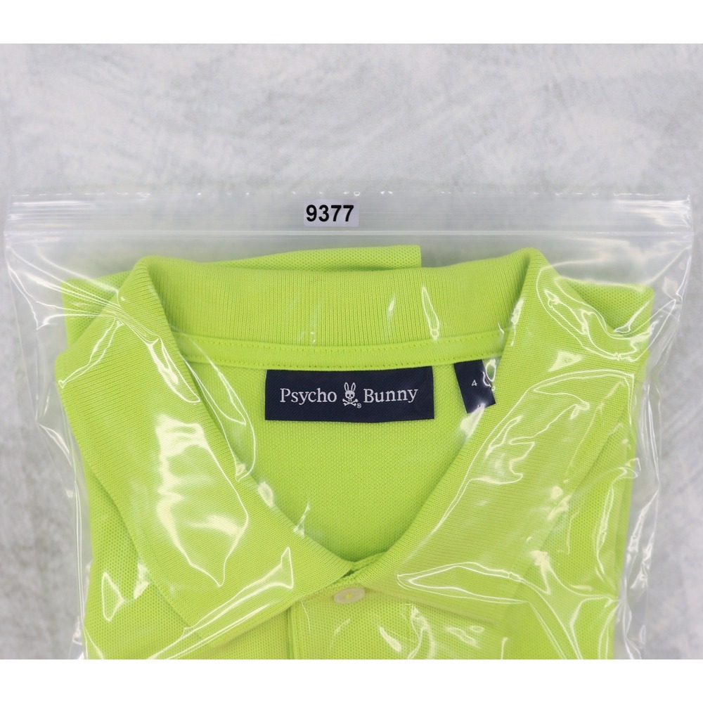 Psycho Bunny Polo Shirt Mens 4 (Small) Lime Green Pima Cotton Short Sleeve - Picture 10 of 10